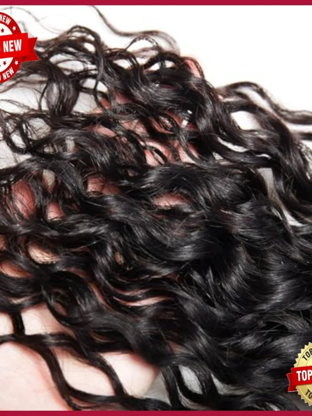 Brazilian Virgin Human Hair Extensions 22 24 26 Inch Curly Wave 3 Bundle Set